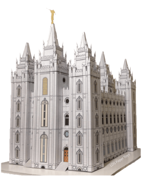 12 inch – 3D Salt Lake Temple – LDS Paper Toys